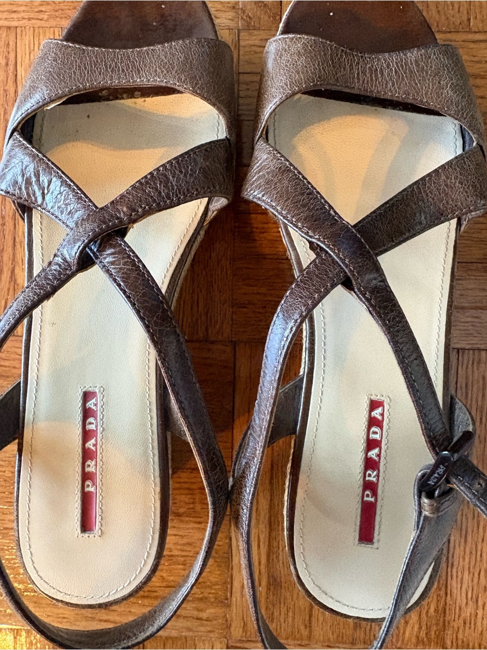 Prada Wedge Sandals